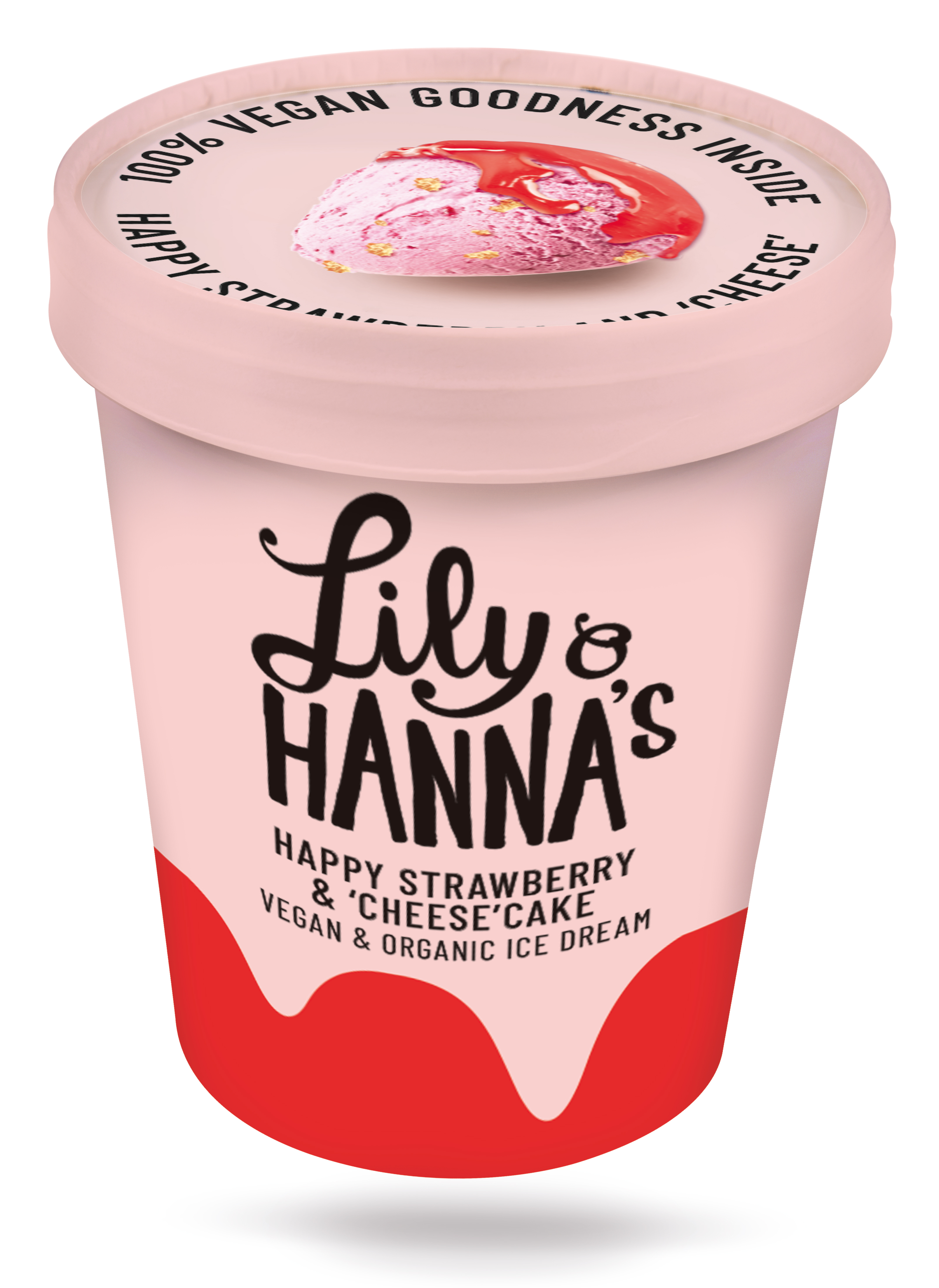 Lily & Hanna's Happy strawberries & cheesecake bio & raw 465ml